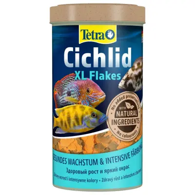 Tetra Cichlid XL Flakes 0,5л корм крупные хлопья для цихлид