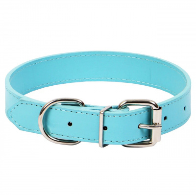 Ошейник (PerseiLine) PIXEL экокожа, голубой, ширина 2,5 длина 51 см L
