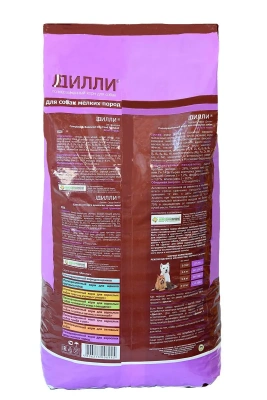Дилли 16кг сухой корм для собак мелких пород фото