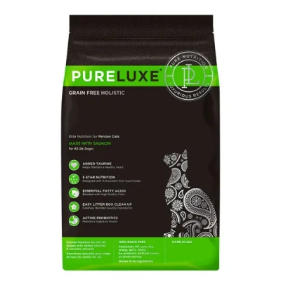 PURELUXE 0,4кг Элитное Питание для кошек персидских с лососем (940156) фото