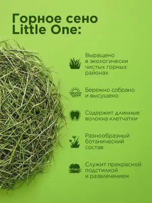 Сено (Little One) Горное непрессованное 0,4кг для грызунов фото