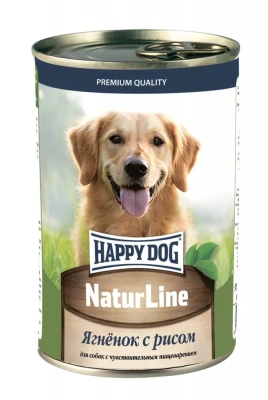 Happy Dog Natur Line 0,410кг ягненок, рис консервы для собак (741114) фото