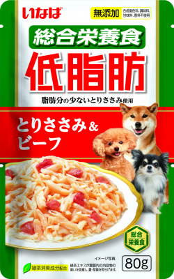 Inaba Teishibo 3*0,080кг Куриное филе и овощи с куриными хрящами и говядиной в желе паучи для собак