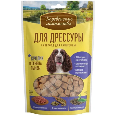 Деревенские лакомства 0,09кг для дрессуры кролик и семена тыквы (79212853) фото Деревенские лакомства 0,09кг для дрессуры кролик и семена тыквы (79212853) фото