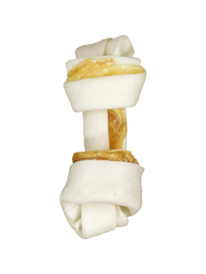 Косточка (8in1) Delights Pro Dental  М для чистки зубов с курицей 14см, 65гр (2656) фото Косточка (8in1) Delights Pro Dental  М для чистки зубов с курицей 14см, 65гр (2656) фото