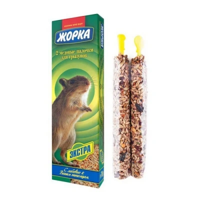 Жорка 0,07кг палочки медовые экстра для грызунов (2шт) Жорка 0,07кг палочки медовые экстра для грызунов (2шт)