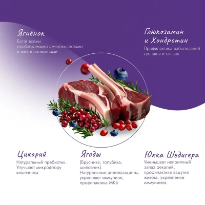 Best Dinner Adult Sterilized Cat 10кг ягненок и ягоды для стерилизованных сухой для кошек  фото