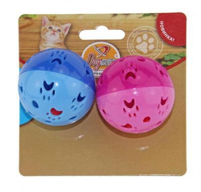 Игрушка Догман мячик звенящий пластиковый 2 шт. (5 см.) Игрушка Догман мячик звенящий пластиковый 2 шт. (5 см.)