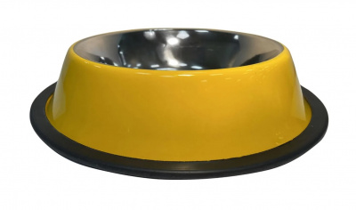 Миска (ZR) 0,7л жёлтая металл 
