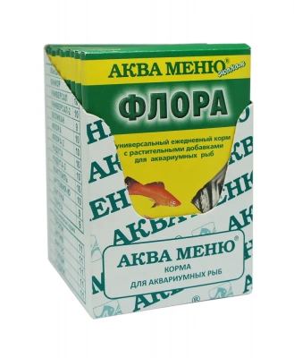 Аква Меню 0,030кг Флора корм ежедневный с растительными добавками фото