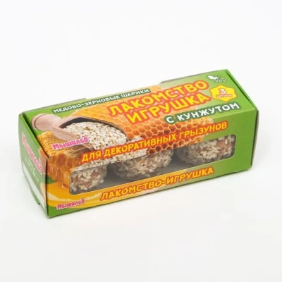 Мышильд 0,06кг Медово-зерновые шарики с кунжутом для грызунов фото