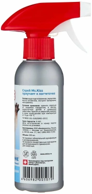 Спрей (Ms.Kiss) 0,2л Приучает к когтеточке для кошек фото Спрей (Ms.Kiss) 0,2л Приучает к когтеточке для кошек фото