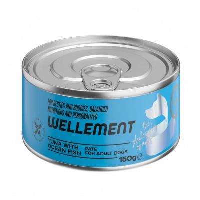 Wellement 0,15кг тунец с океанической рыбой паштет для взрослых собак фото Wellement 0,15кг тунец с океанической рыбой паштет для взрослых собак фото