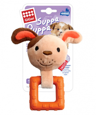 Игрушка (GiGWi) 75518 Собачка с пищалкой 15см для маленьких собак, серия SUPPA PUPPA Игрушка (GiGWi) 75518 Собачка с пищалкой 15см для маленьких собак, серия SUPPA PUPPA