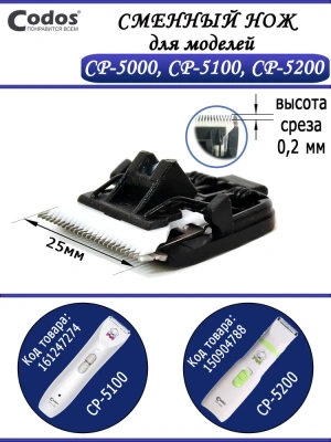 Нож сменный для машинки (Codos) CP-5000/5200 фото