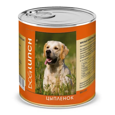 Дог Ланч 0,75кг паштет цыплёнок консервы для собак (72899) Дог Ланч 0,75кг паштет цыплёнок консервы для собак (72899)