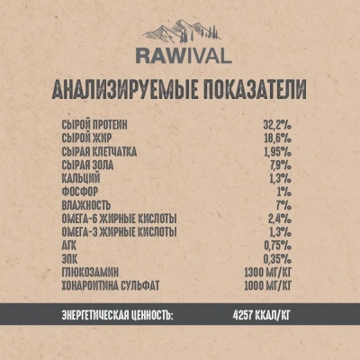 RAWIVAL North Sea’s Finest лосось и сельдь для взрослых собак средних и крупных пород, 10 кг фото RAWIVAL North Sea’s Finest лосось и сельдь для взрослых собак средних и крупных пород, 10 кг фото