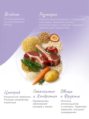 Best Dinner Monoprotein 7кг ягненок с киноа сухой для собак мелких пород (408801) фото