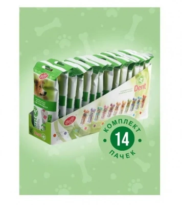 Бифф (Biff) Dent Лакомство снек для чистки зубов (2 шт) со вкусом индейки для собак средних пород фото