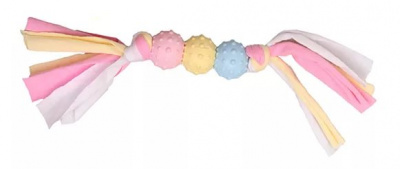 Игрушка Зивер "3 шарика на веревке" 20 см, молочный аромат