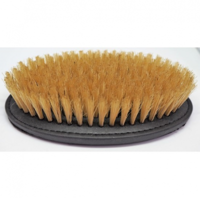 Щетка (MADAN) MPB-L из натуральной щетины для нанесения пудры 13*7,8*3 см