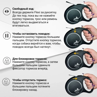 Рулетка (Flexi) Safari cord M трос 5м  20 кг желтый леопард фото