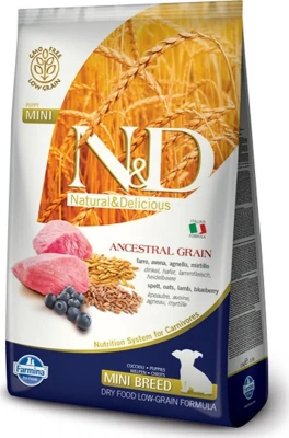 Farmina (Фармина) N&D Low Grain Dog 7кг с ягненком и черникой для щенков мелких пород (035103)  фото Farmina (Фармина) N&D Low Grain Dog 7кг с ягненком и черникой для щенков мелких пород (035103)  фото