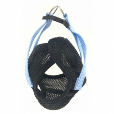 Шлейка (Зооэкспресс) 5744 Г FRESH LINE жилет L капрон, светоотражающая нить, сетка, черная с голубым