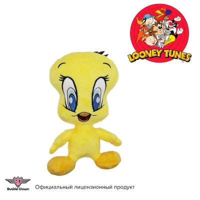 Игрушка-пищалка (Buckle-Down) Птичка Твити мультицвет 