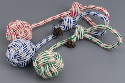 Игрушка (Nunbell) Мяч плетеный с ручкой для собак, 42х7.5см  фото