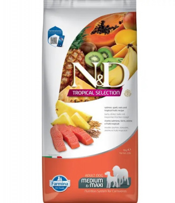 Farmina (Фармина) N&D Tropical Selection Dog 10кг лосось для собак средних и крупных пород (042385) фото
