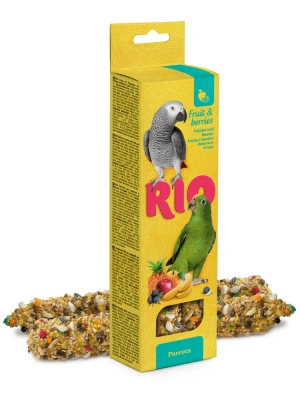 Rio 0,09кг*2шт палочки для попугаев с фруктами и ягодами Rio 0,09кг*2шт палочки для попугаев с фруктами и ягодами