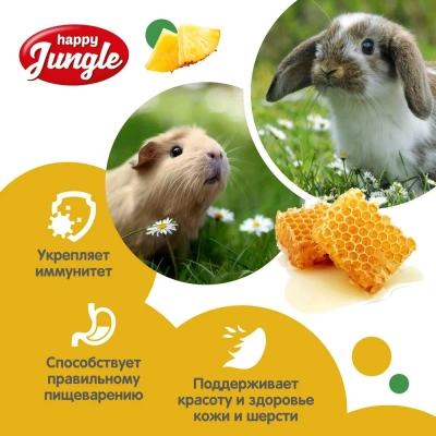 Happy Jungle палочки для крупных грызунов медовый микс 6шт (J218) фото Happy Jungle палочки для крупных грызунов медовый микс 6шт (J218) фото