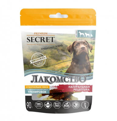 Секрет (Secret) 0,09кг лакомство кальциевая косточка с уткой для собак 50шт (MF037)