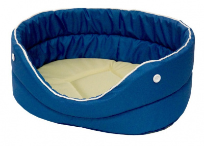 Лежанка (Зооэкспресс) Oxford №2 двухсторонняя 43*30*16 см бежевый/серый 