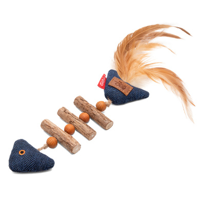 Игрушка (Gigwi) 85045 Рыбка-скелет из мататаби серия CATCH & SCRATCH ECO для кошек, 20 см Игрушка (Gigwi) 85045 Рыбка-скелет из мататаби серия CATCH & SCRATCH ECO для кошек, 20 см