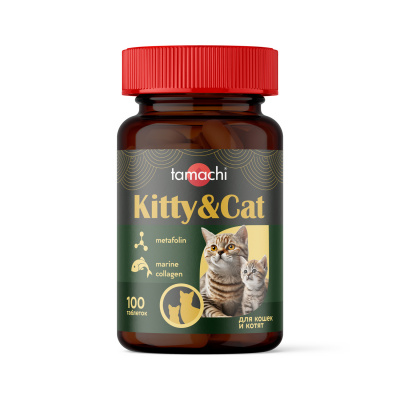 Tamachi Kitty&Сat 100таб витаминно-минеральный комплекс для котят и беременных и кормящих кошек фото