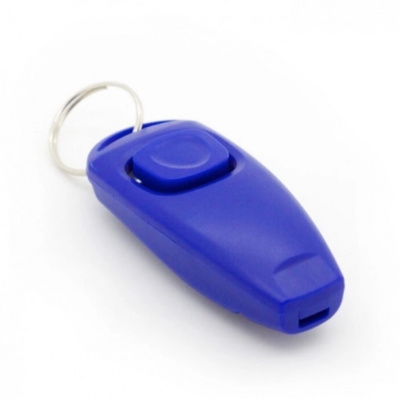 Кликер-свисток (ZooOne) с кольцом (синий) фото