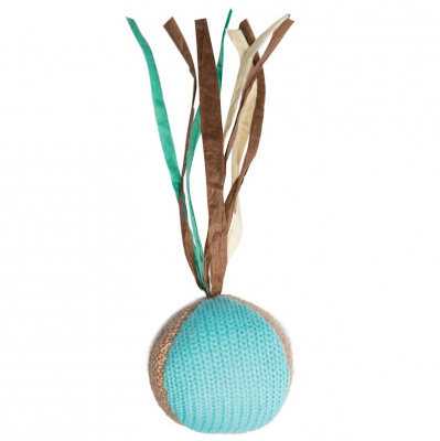 Игрушка (Triol) NATURAL Шарик с хвостиком Кантри из джута для кошек, 55/150мм 