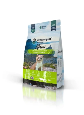 ТерриториЯ Крым 0,35кг курица с черникой сухой для стерилизованных кошек (560292) фото