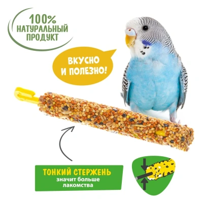 Happy Jungle 0,09кг палочки для птиц мед+фрукты (3шт) (22) фото Happy Jungle 0,09кг палочки для птиц мед+фрукты (3шт) (22) фото