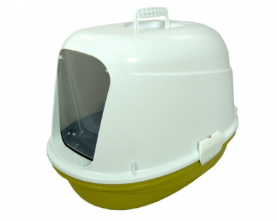 Туалет (BERGAMO) Pretty Luxo закрытый с сеткой горчичный 59*39,5*41см /31.09GL05/