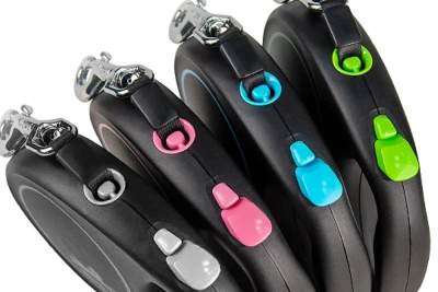 Рулетка (Flexi) Black Design XS трос 3м до 8кг голубой фото