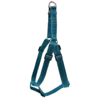 Шлейка (Зооэкспресс) 5712МВ FRESH LINE 15 мм капрон быстросъемная, регулируемая от 40 до 50 см морская волна