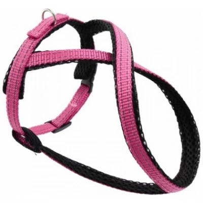 Шлейка (Зооэкспресс) 5733 М FRESH LINE 20 мм капрон/сетка Х-образная, регулируемая от 35 до 50 см малиновая