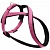 Шлейка (Зооэкспресс) 5733 М FRESH LINE 20 мм капрон/сетка Х-образная, регулируемая от 35 до 50 см малиновая фото