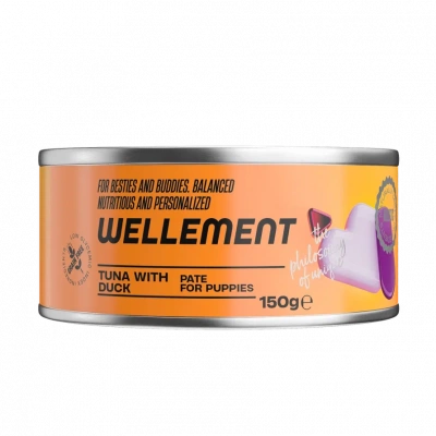 Wellement 0,15кг тунец с уткой паштет для щенков фото Wellement 0,15кг тунец с уткой паштет для щенков фото