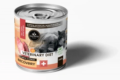 Секрет (Secret Premium) Recovery 0,34кг мясо курицы в период восстановления после болезни, интенсивной терапии консервы для кошек и собак фото