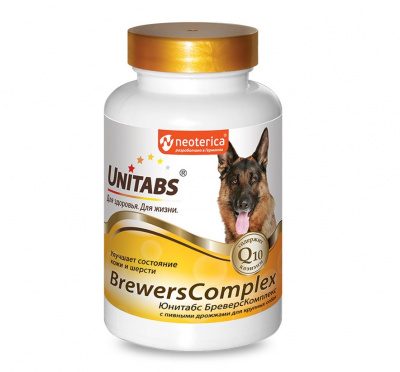 Unitabs Brewers Complex с Q10 для крупных собак 200 таб. Unitabs Brewers Complex с Q10 для крупных собак 200 таб. фото
