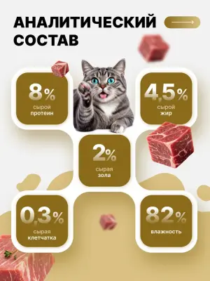 Happy Cat 0,4кг утка и цыпленок кусочки в желе для кошек (405893) фото